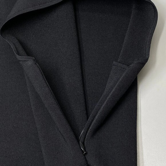 NEW REISS Midi Dress Black Size M Petite Faro Hybrid Colourblock Sleeveless - Picture 4 of 10